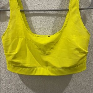 YITTY Neon Yellow Seamless Scoop Sports Bralette